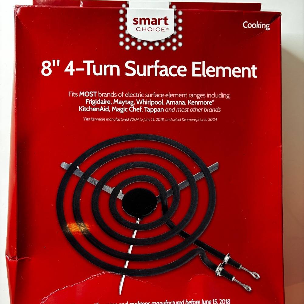 Smart Choice Surface Element Universal 8" Black 4-Turn Coil L304431015 Stove